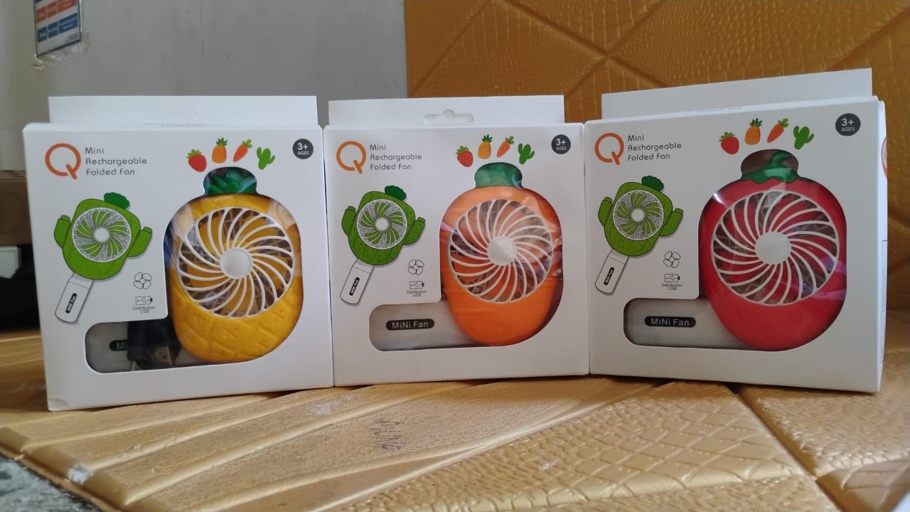Rechargeable Handheld Mini Fan (Battery Not Included / Mix Colour) Rechargeable Handheld Mini Fan (Battery Not Included / Mix Colour)
